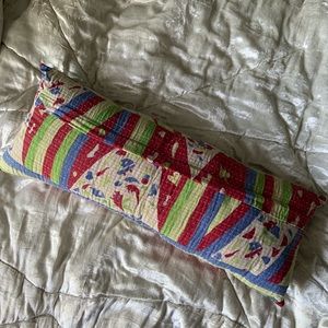 Vintage kantha pillow